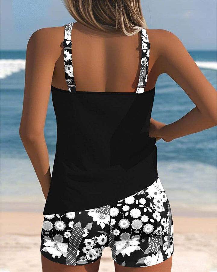 SABRINA | COMFORTABLE FIT FLORAL BEACH TWO-PIECE SWIMSUIT