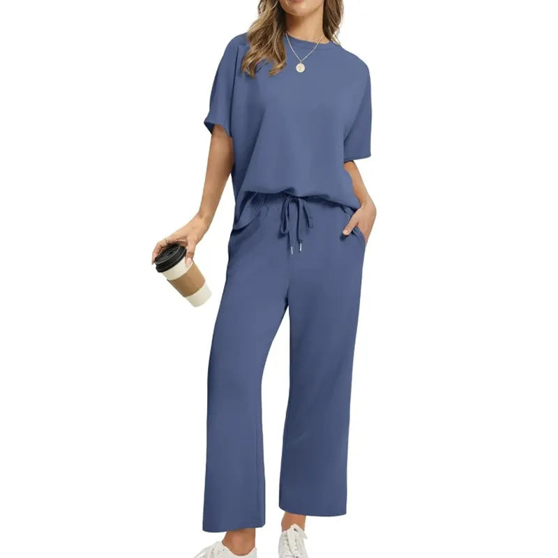 VANESSA | RELAXED RIBBED TOP & TROUSER SET
