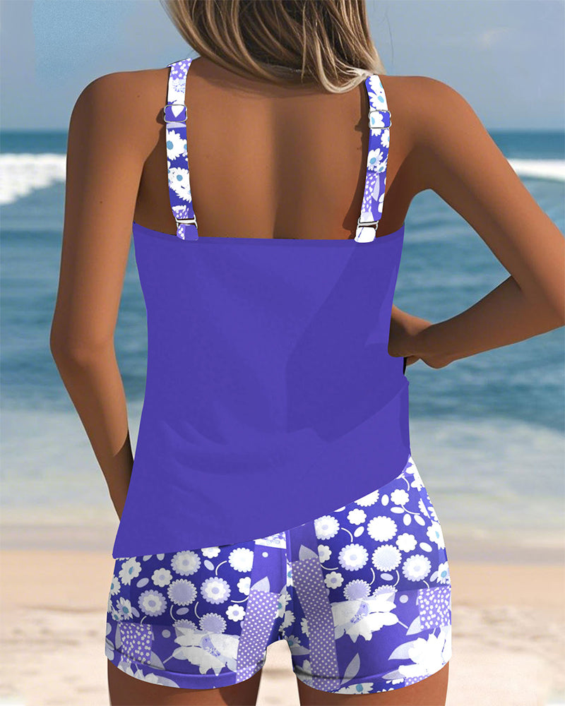 SABRINA | COMFORTABLE FIT FLORAL BEACH TWO-PIECE SWIMSUIT