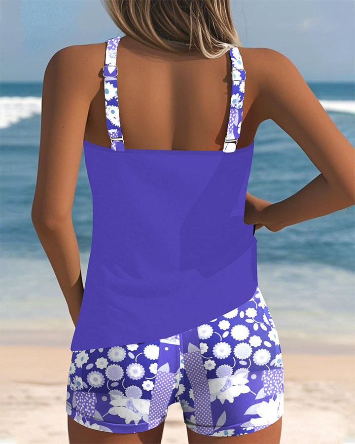 SABRINA | COMFORTABLE FIT FLORAL BEACH TWO-PIECE SWIMSUIT