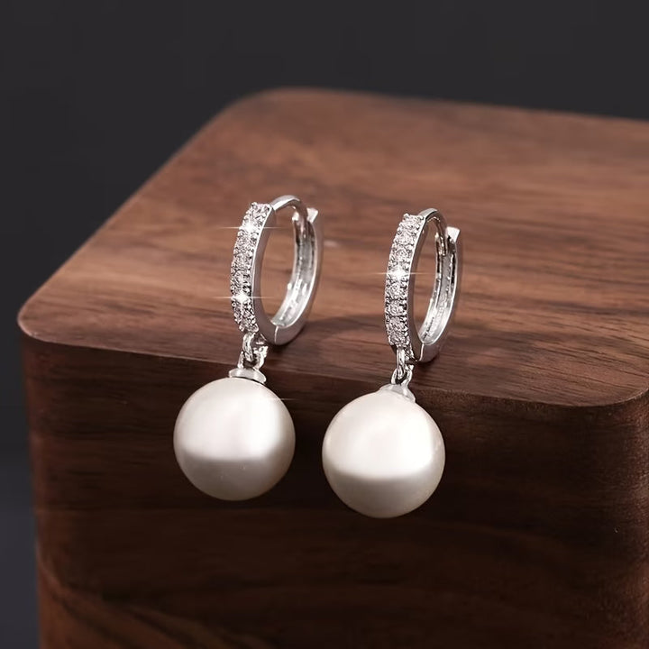 AVA | THE MODERN PEARL DROP EARRINGS
