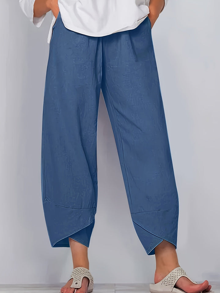 GLENDA | ASYMMETRICAL CROPPED TROUSERS