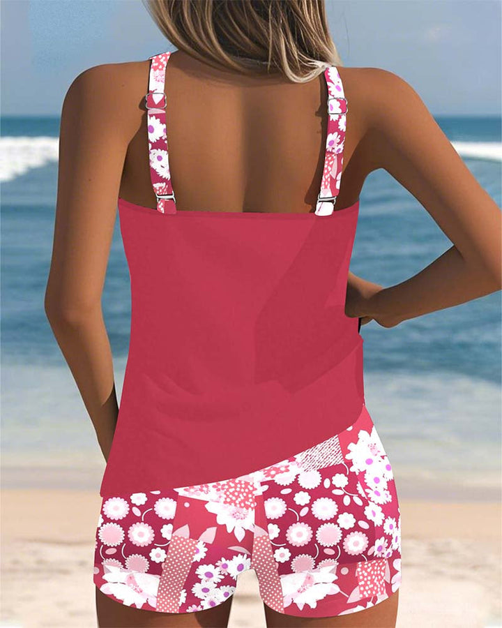 SABRINA | COMFORTABLE FIT FLORAL BEACH TWO-PIECE SWIMSUIT