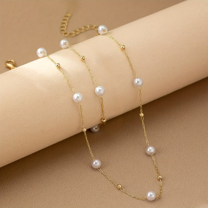 LILIANA | DAINTY PEARL CHAIN JEWELRY SET