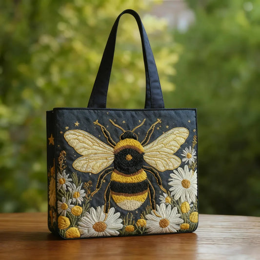 Bee & Daisies — Quilted Tote Bag from Louise Dublin