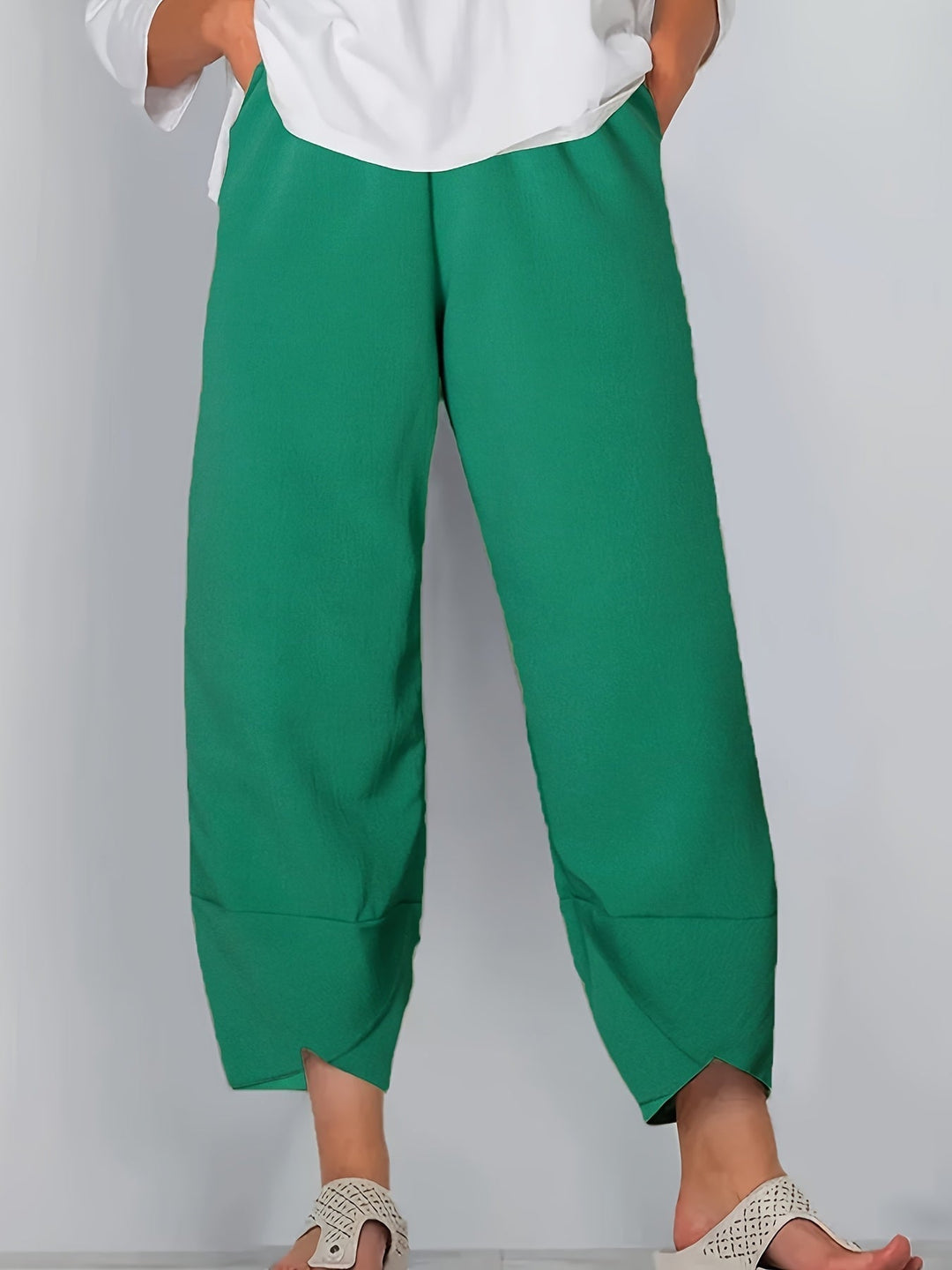 GLENDA | ASYMMETRICAL CROPPED TROUSERS