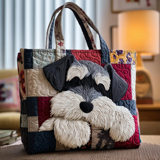 Schnauzer — Quilted Tote Bag from Louise Dublin