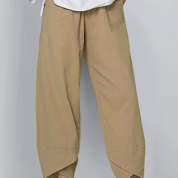 GLENDA | ASYMMETRICAL CROPPED TROUSERS