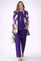 Purple & White