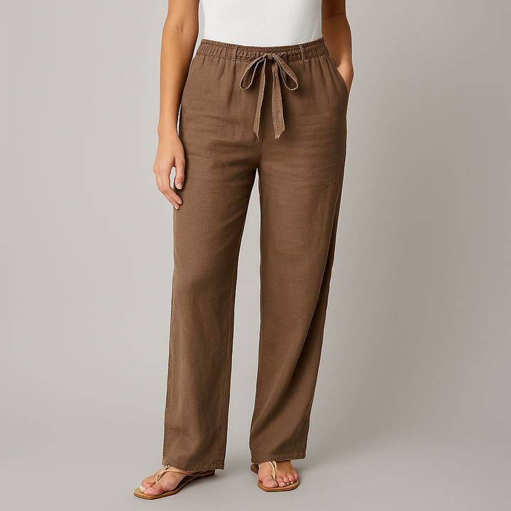 LORRAINE | EFFORTLESS TROUSERS WITH TIE BELT