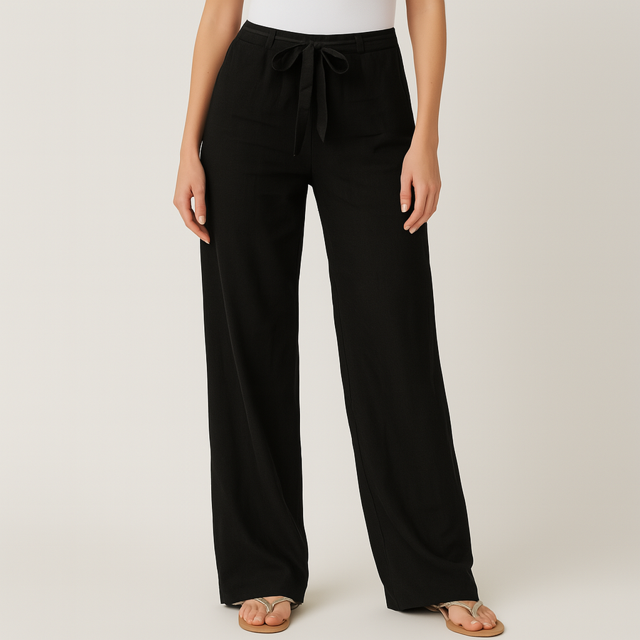 LORRAINE | EFFORTLESS TROUSERS WITH TIE BELT