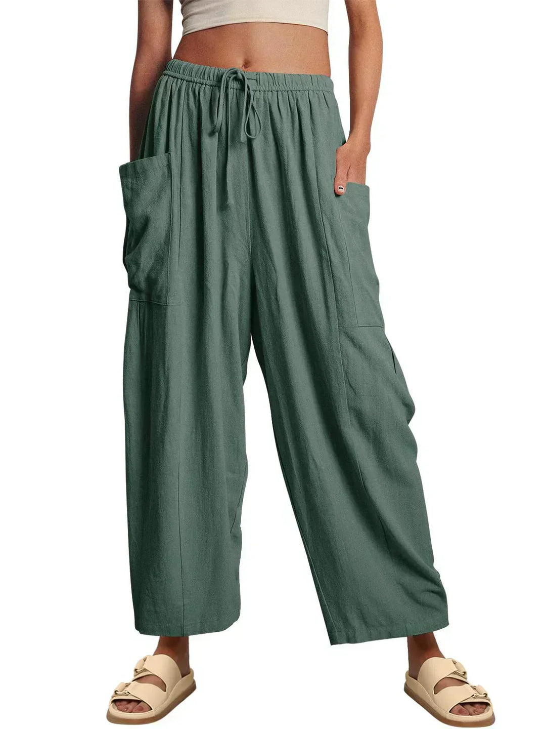 BARBARA | CASUAL WIDE-LEG TROUSERS