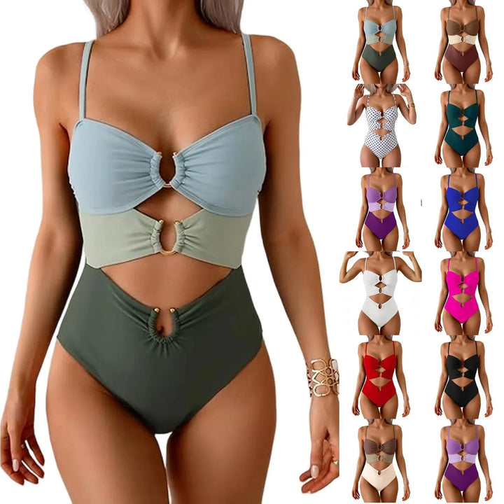AURORA | RING DETAIL HIGH LEG ONE-PIECE SWIMSUIT