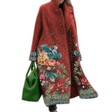 Brown floral pattern