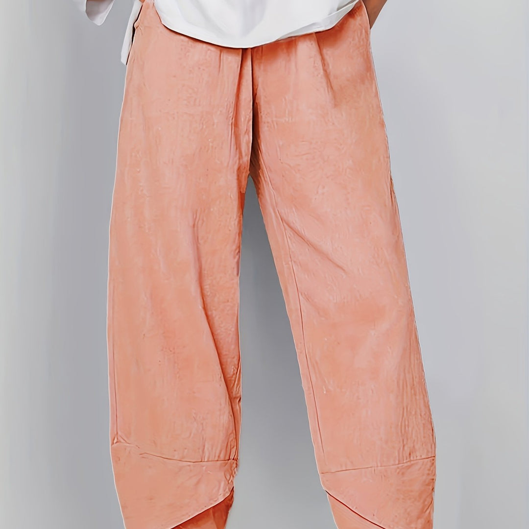 GLENDA | ASYMMETRICAL CROPPED TROUSERS