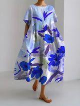 Bright blue and white flower