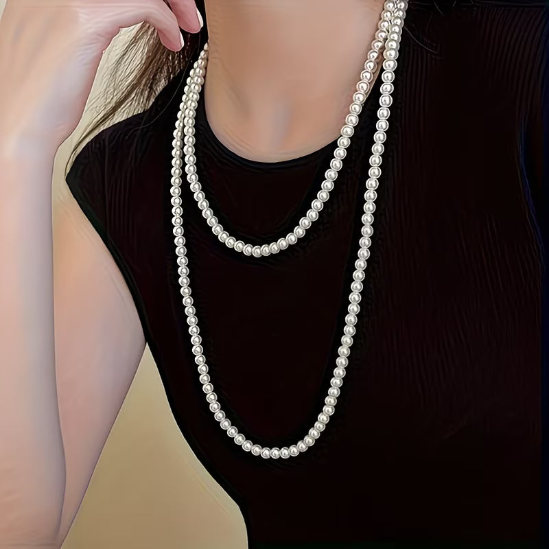 CELESTINE | TIMELESS DOUBLE PEARL NECKLACE