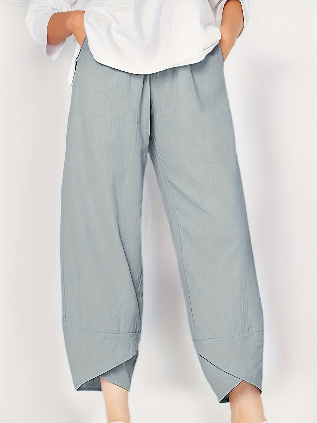 GLENDA | ASYMMETRICAL CROPPED TROUSERS
