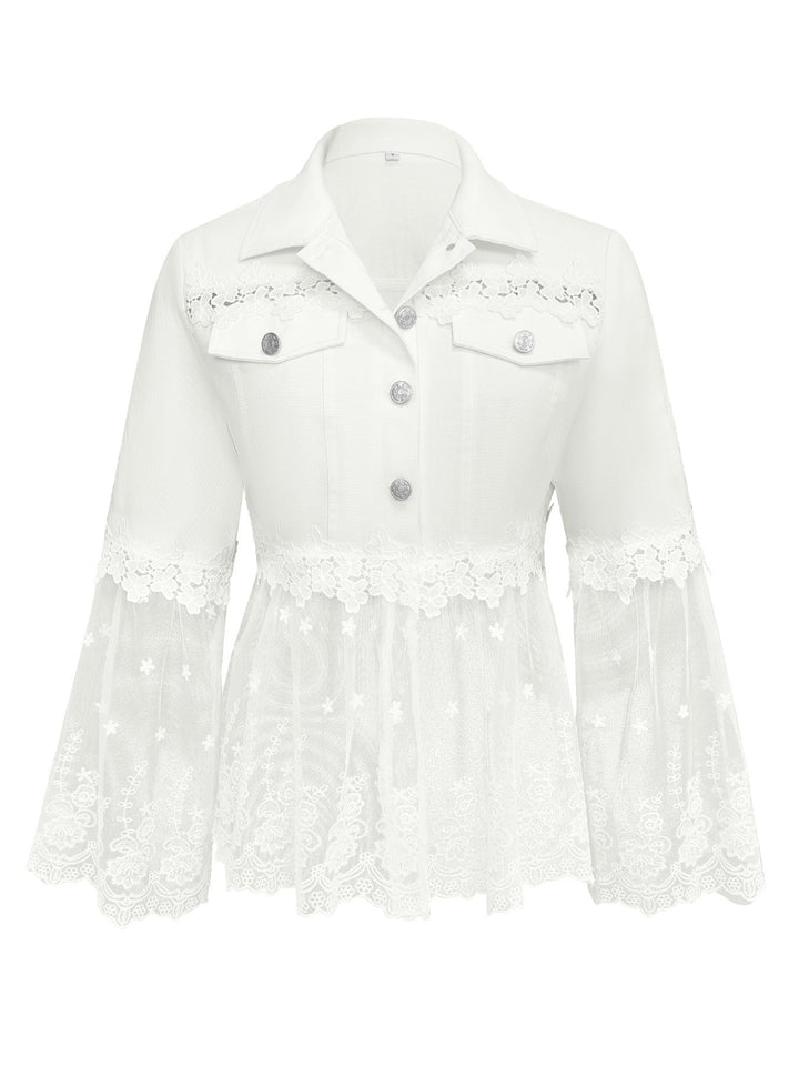 SUNNELACE | LACE-PANEL JACKET